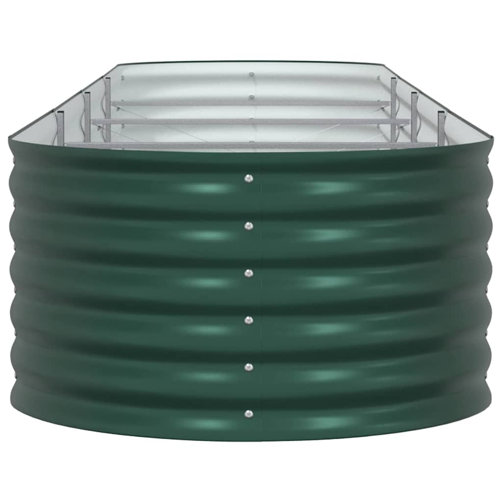Verhoogd bed Groen 400 x 80 x 44 cm Staal is nu te koop bij PeponiXL, paradijselijk wonen!