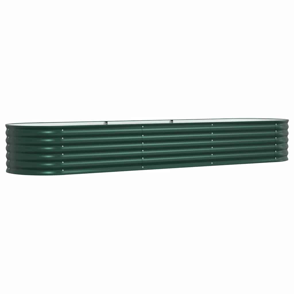 Verhoogd bed Groen 320 x 80 x 44 cm Staal is nu te koop bij PeponiXL, paradijselijk wonen!