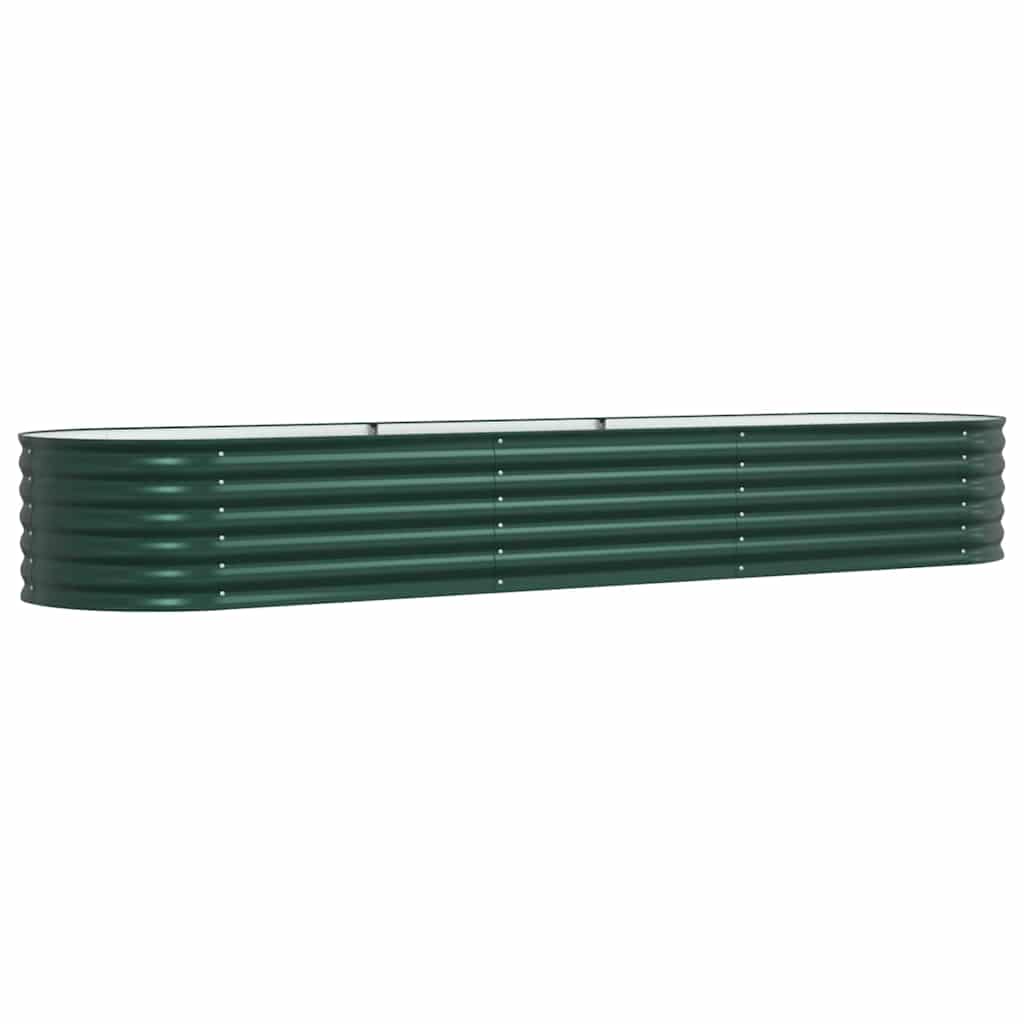 Verhoogd bed Groen 320 x 80 x 44 cm Staal is nu te koop bij PeponiXL, paradijselijk wonen!