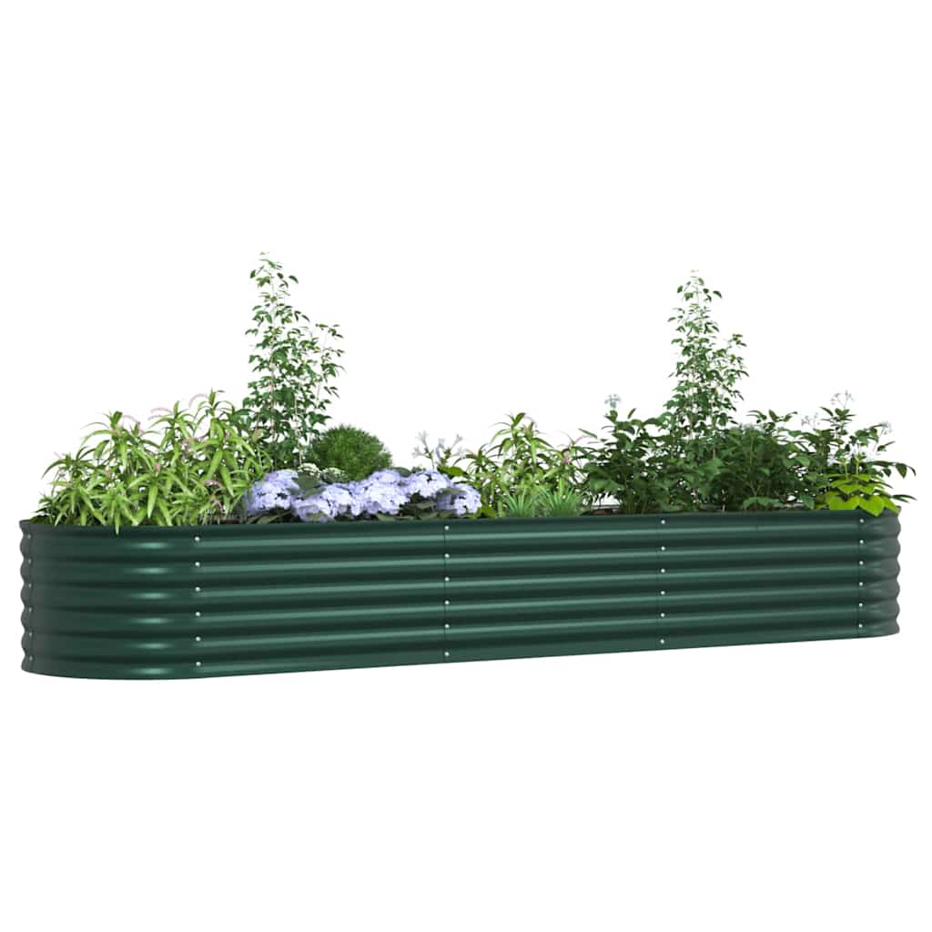 Verhoogd bed Groen 320 x 80 x 44 cm Staal is nu te koop bij PeponiXL, paradijselijk wonen!