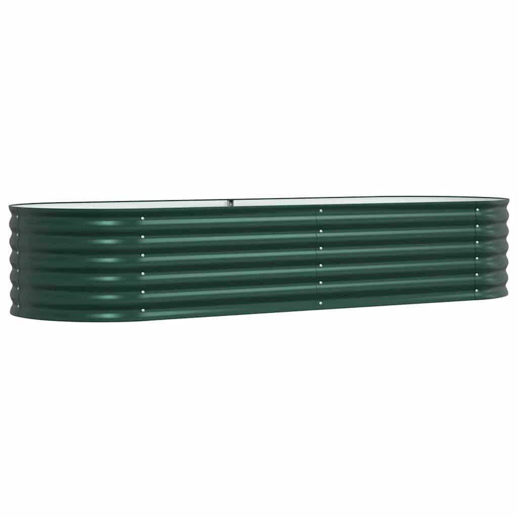 Verhoogd bed Groen 240 x 80 x 44 cm Staal is nu te koop bij PeponiXL, paradijselijk wonen!
