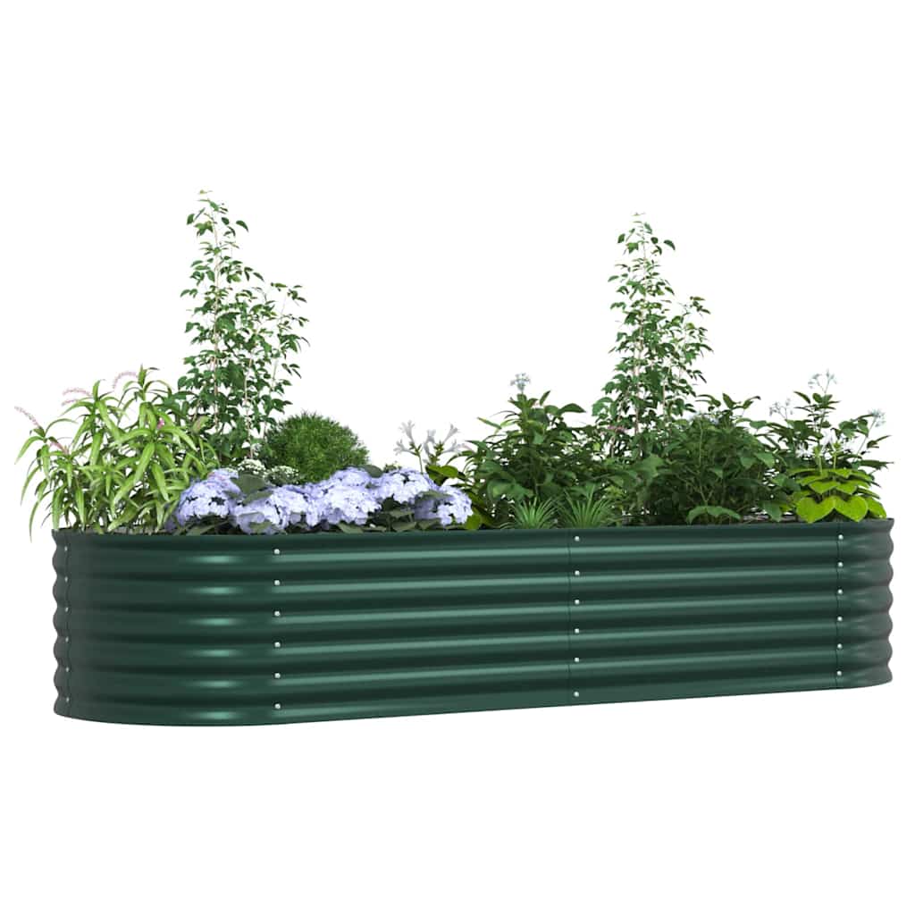 Verhoogd bed Groen 240 x 80 x 44 cm Staal is nu te koop bij PeponiXL, paradijselijk wonen!