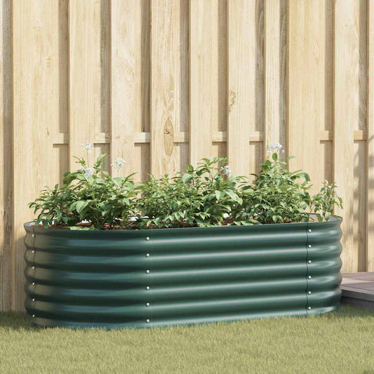 Verhoogd bed Groen 160 x 80 x 44 cm Staal is nu te koop bij PeponiXL, paradijselijk wonen!