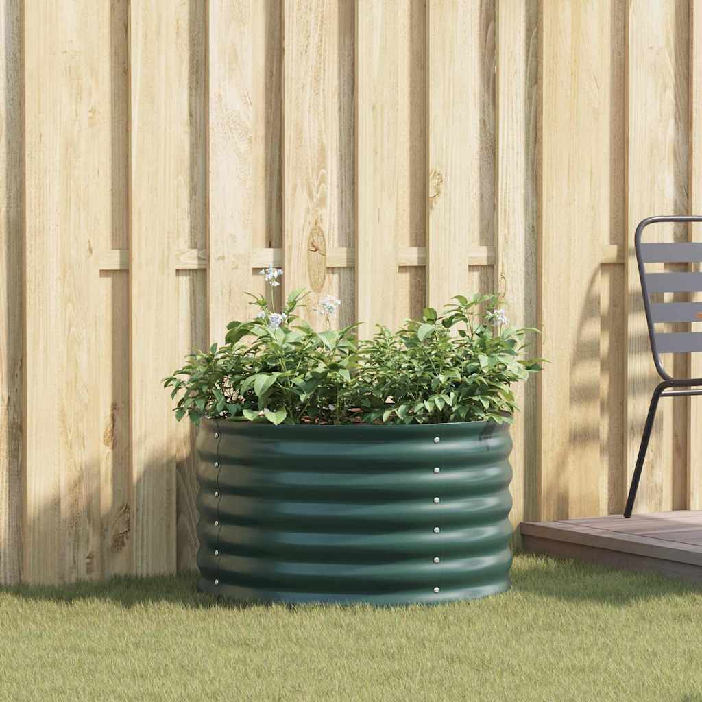 Verhoogd bed Groen 80 x 80 x 44 cm Staal is nu te koop bij PeponiXL, paradijselijk wonen!