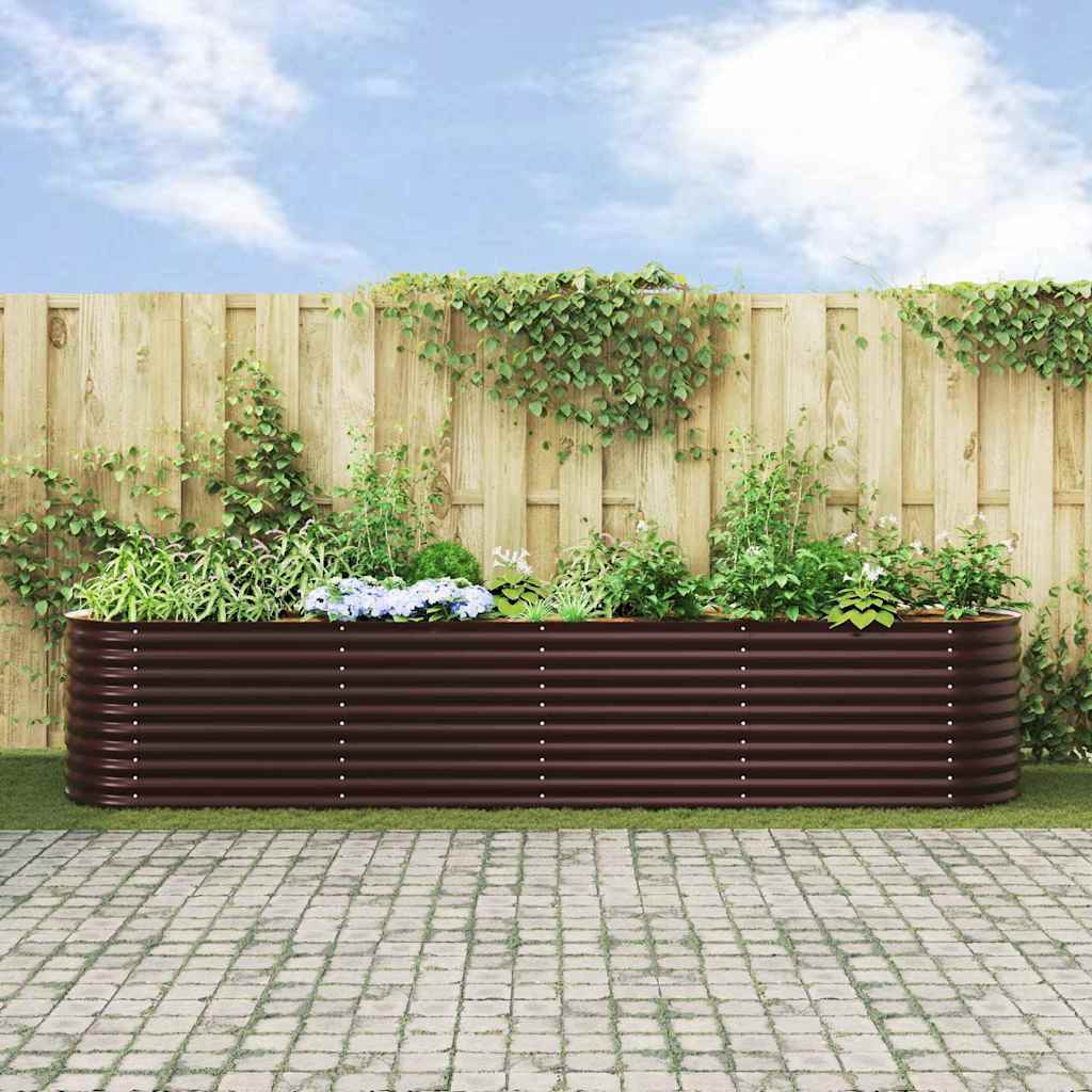 Verhoogd bed Bruin 400 x 80 x 81 cm Staal is nu te koop bij PeponiXL, paradijselijk wonen!