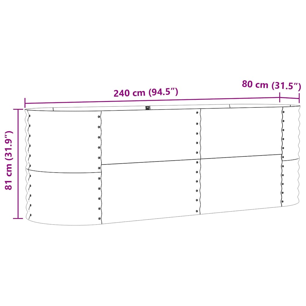 Verhoogd bed Bruin 240 x 80 x 81 cm Staal is nu te koop bij PeponiXL, paradijselijk wonen!