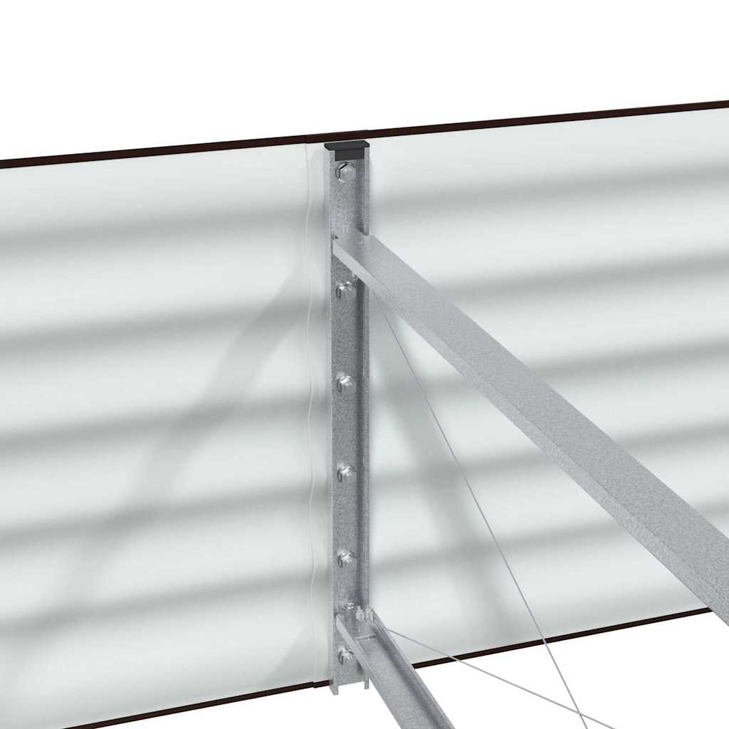 Verhoogd bed Bruin 320 x 80 x 44 cm Staal is nu te koop bij PeponiXL, paradijselijk wonen!