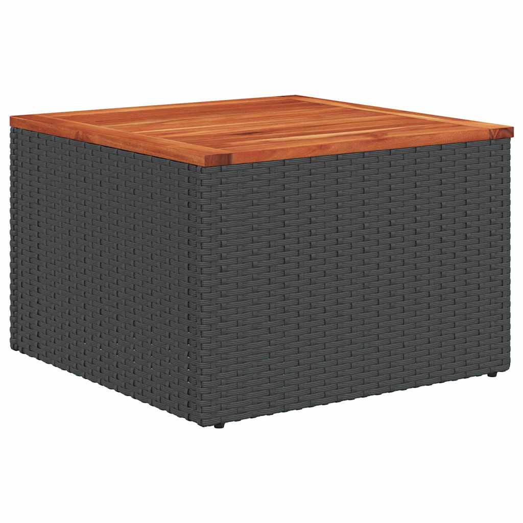 Tuinbankenset met kussen 9 pcs Zwart poly rattan is nu te koop bij PeponiXL, paradijselijk wonen!