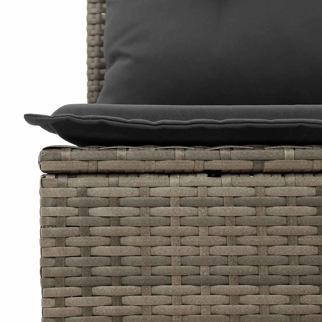 Tuin Sofa Set met kussen 8 pcs Grijs poly rattan is nu te koop bij PeponiXL, paradijselijk wonen!