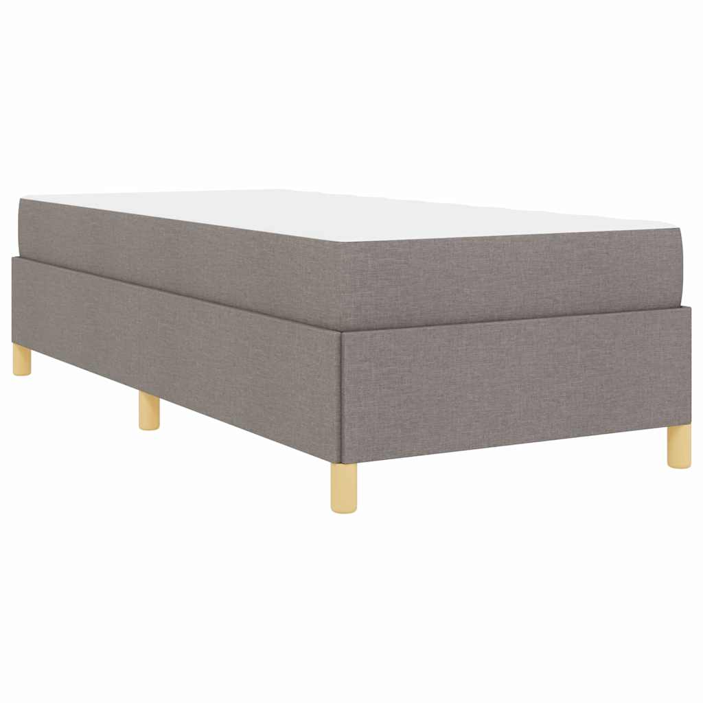 Bedframe met matras Taupe 90 x 190 cm Stof is nu te koop bij PeponiXL, paradijselijk wonen!