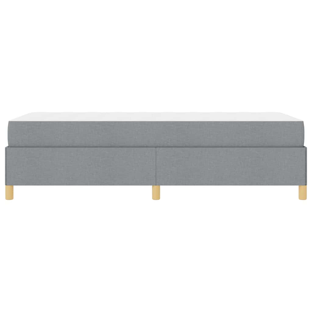 Bedframe met matras Lichtgrijs 90 x 200 cm Stof is nu te koop bij PeponiXL, paradijselijk wonen!