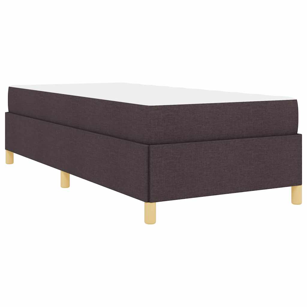 Bedframe met matras Donkerbruin 90 x 200 cm Stof is nu te koop bij PeponiXL, paradijselijk wonen!