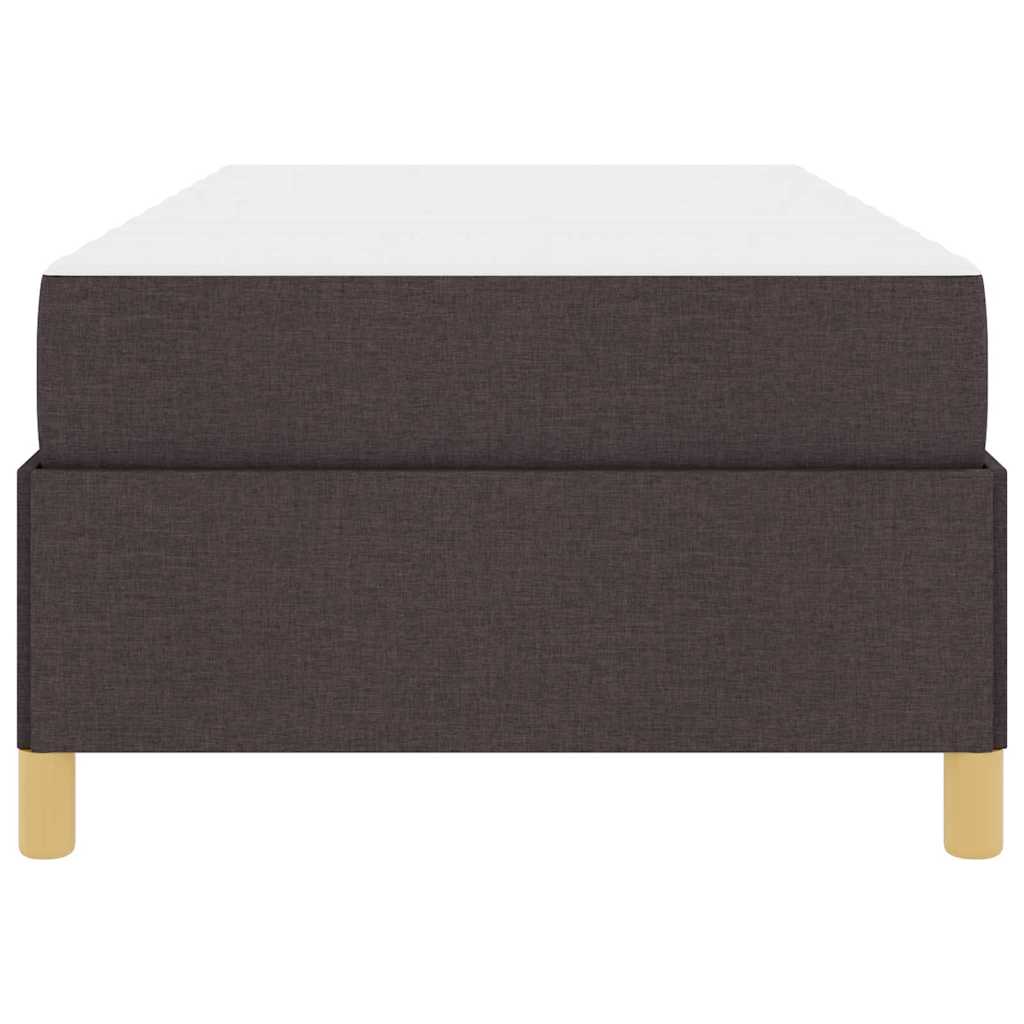 Bedframe met matras Donkerbruin 90 x 200 cm Stof is nu te koop bij PeponiXL, paradijselijk wonen!