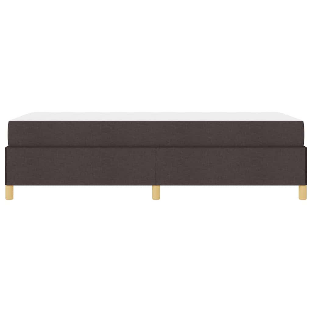 Bedframe met matras Donkerbruin 100 x 200 cm Stof is nu te koop bij PeponiXL, paradijselijk wonen!