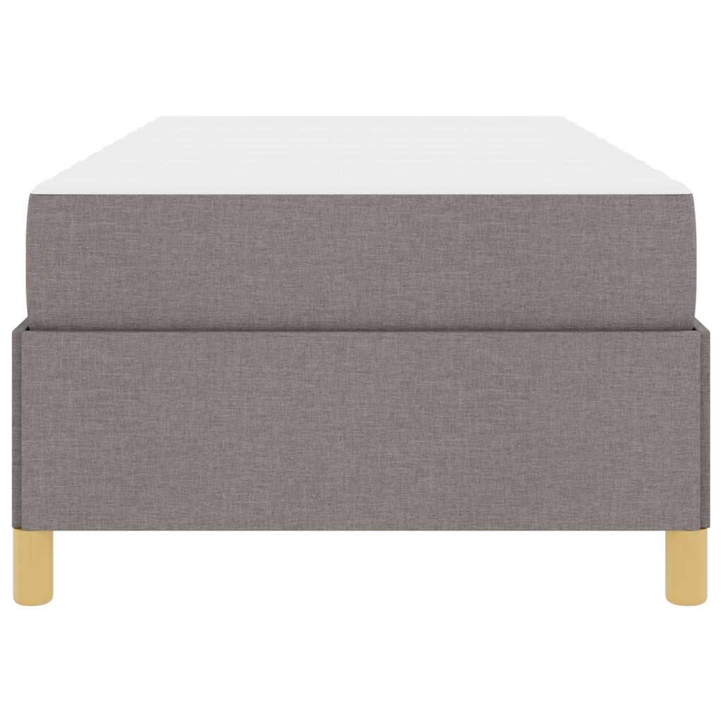 Bedframe met matras Taupe 100 x 200 cm Stof is nu te koop bij PeponiXL, paradijselijk wonen!