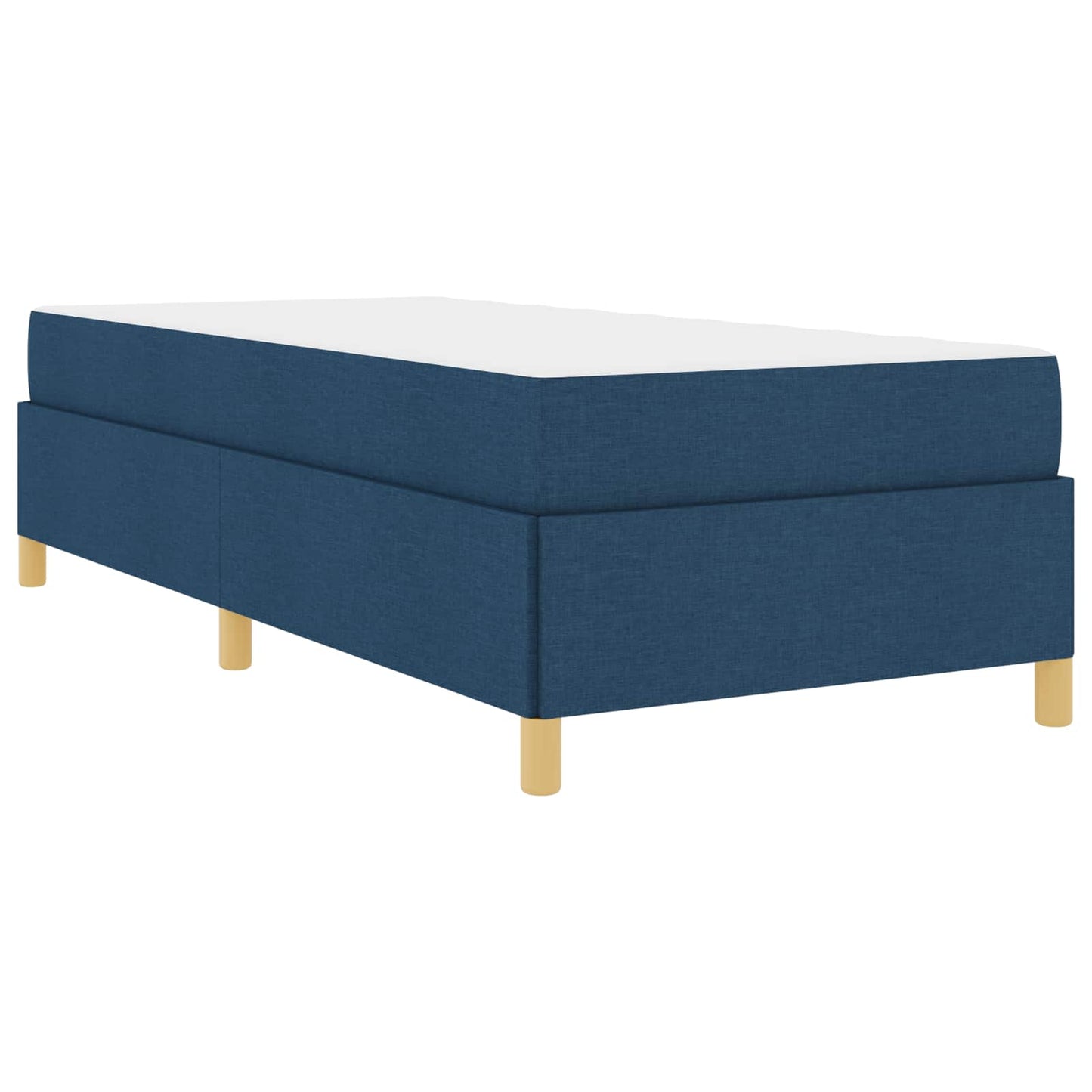 Bedframe met matras Blauw 100 x 200 cm Stof is nu te koop bij PeponiXL, paradijselijk wonen!