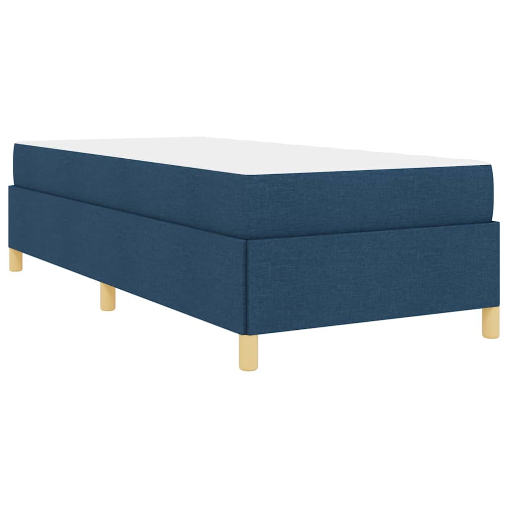 Bedframe met matras Blauw 100 x 200 cm Stof is nu te koop bij PeponiXL, paradijselijk wonen!