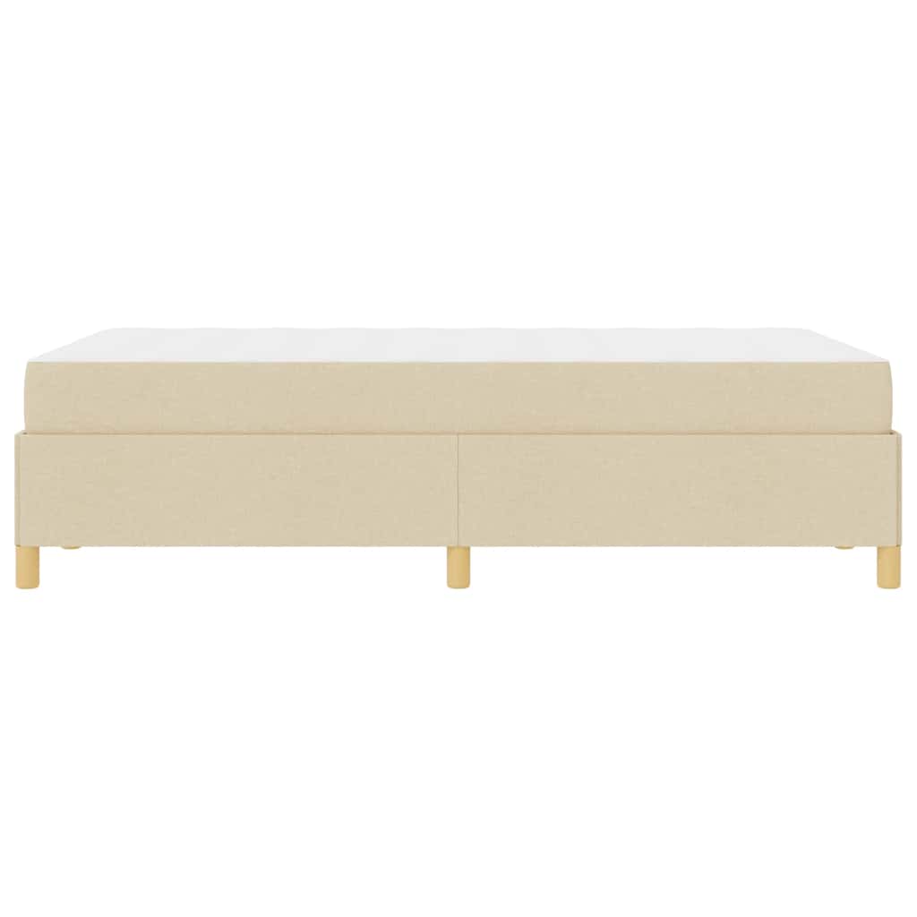 Bedframe met matras Crème 120 x 190 cm Stof is nu te koop bij PeponiXL, paradijselijk wonen!