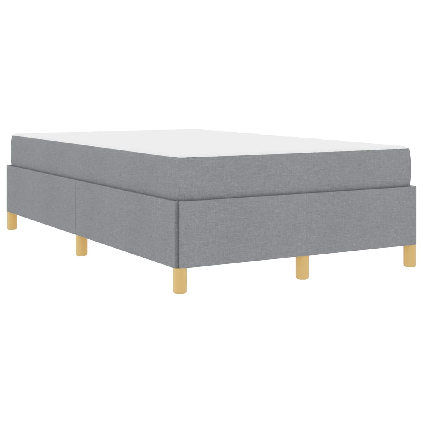 Bedframe met matras Lichtgrijs 120 x 200 cm Stof is nu te koop bij PeponiXL, paradijselijk wonen!