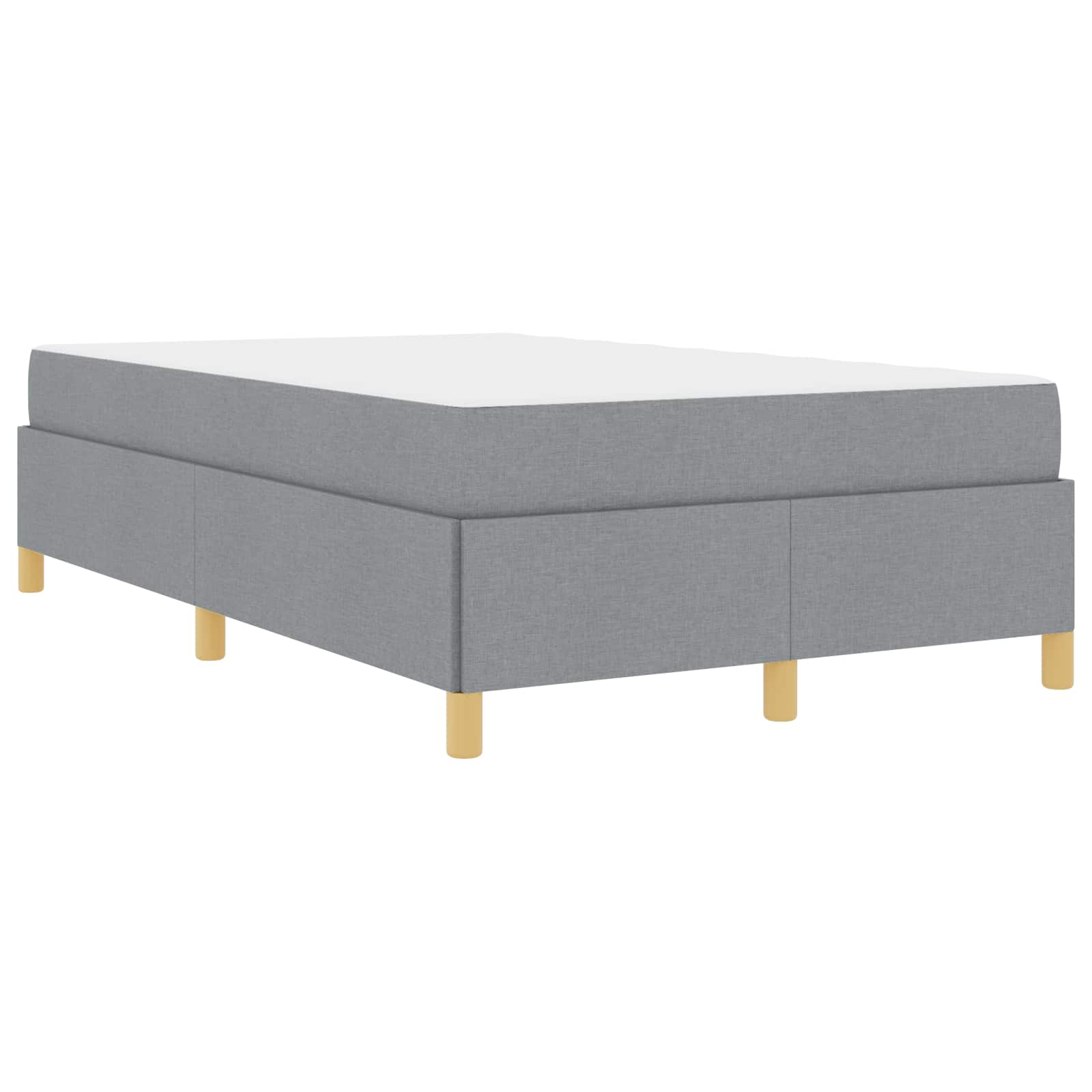 Bedframe met matras Lichtgrijs 120 x 200 cm Stof is nu te koop bij PeponiXL, paradijselijk wonen!