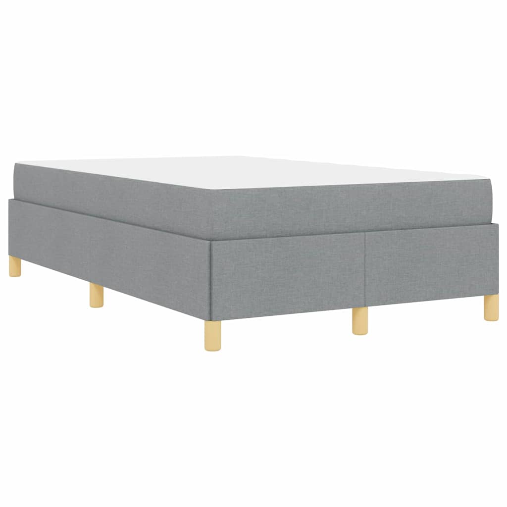 Bedframe met matras Lichtgrijs 120 x 200 cm Stof is nu te koop bij PeponiXL, paradijselijk wonen!