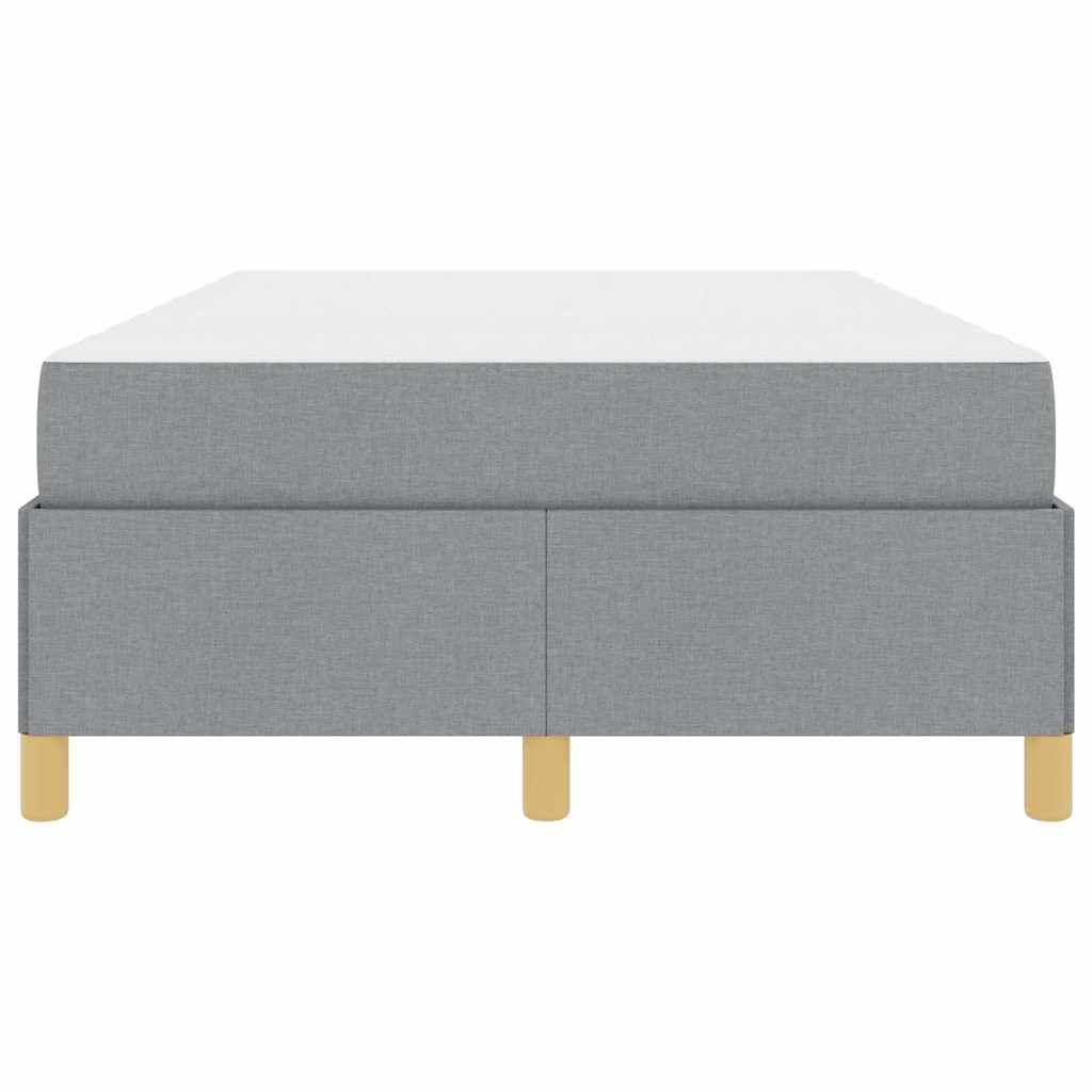 Bedframe met matras Lichtgrijs 120 x 200 cm Stof is nu te koop bij PeponiXL, paradijselijk wonen!