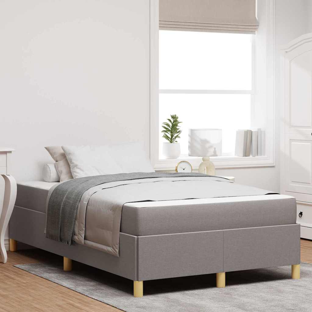 Bedframe met matras Taupe 120 x 200 cm Stof is nu te koop bij PeponiXL, paradijselijk wonen!