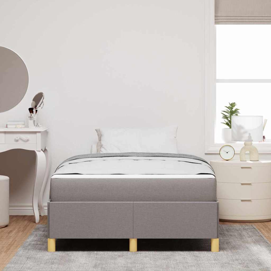 Bedframe met matras Taupe 120 x 200 cm Stof is nu te koop bij PeponiXL, paradijselijk wonen!