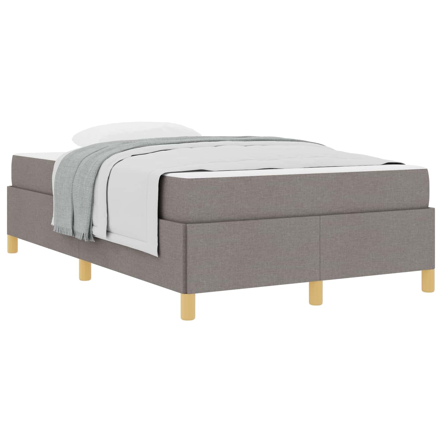 Bedframe met matras Taupe 120 x 200 cm Stof is nu te koop bij PeponiXL, paradijselijk wonen!