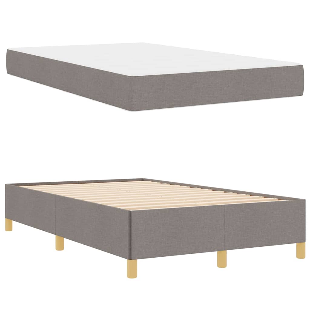 Bedframe met matras Taupe 120 x 200 cm Stof is nu te koop bij PeponiXL, paradijselijk wonen!