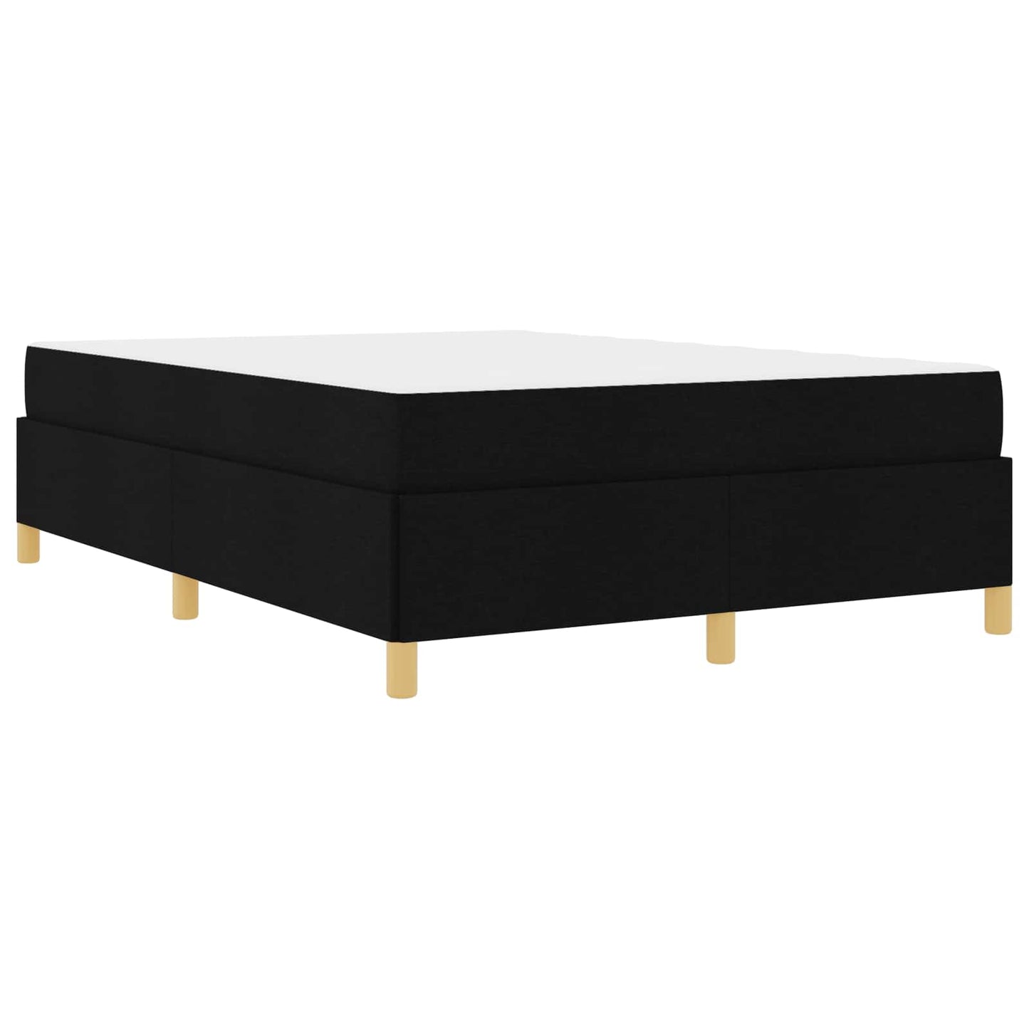 Bedframe met matras Zwart 140 x 190 cm Stof is nu te koop bij PeponiXL, paradijselijk wonen!