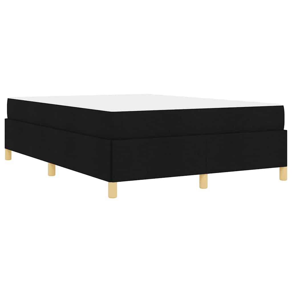 Bedframe met matras Zwart 140 x 190 cm Stof is nu te koop bij PeponiXL, paradijselijk wonen!