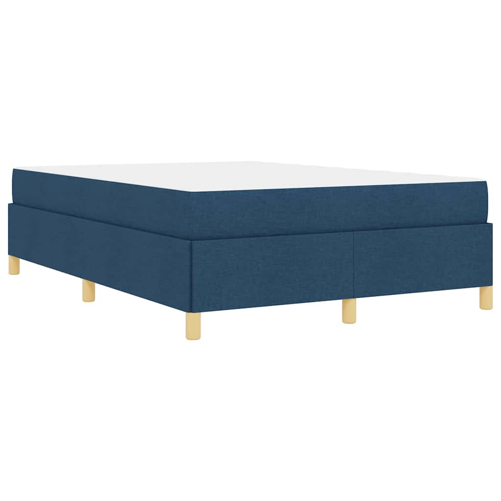 Bedframe met matras Blauw 140 x 190 cm Stof is nu te koop bij PeponiXL, paradijselijk wonen!