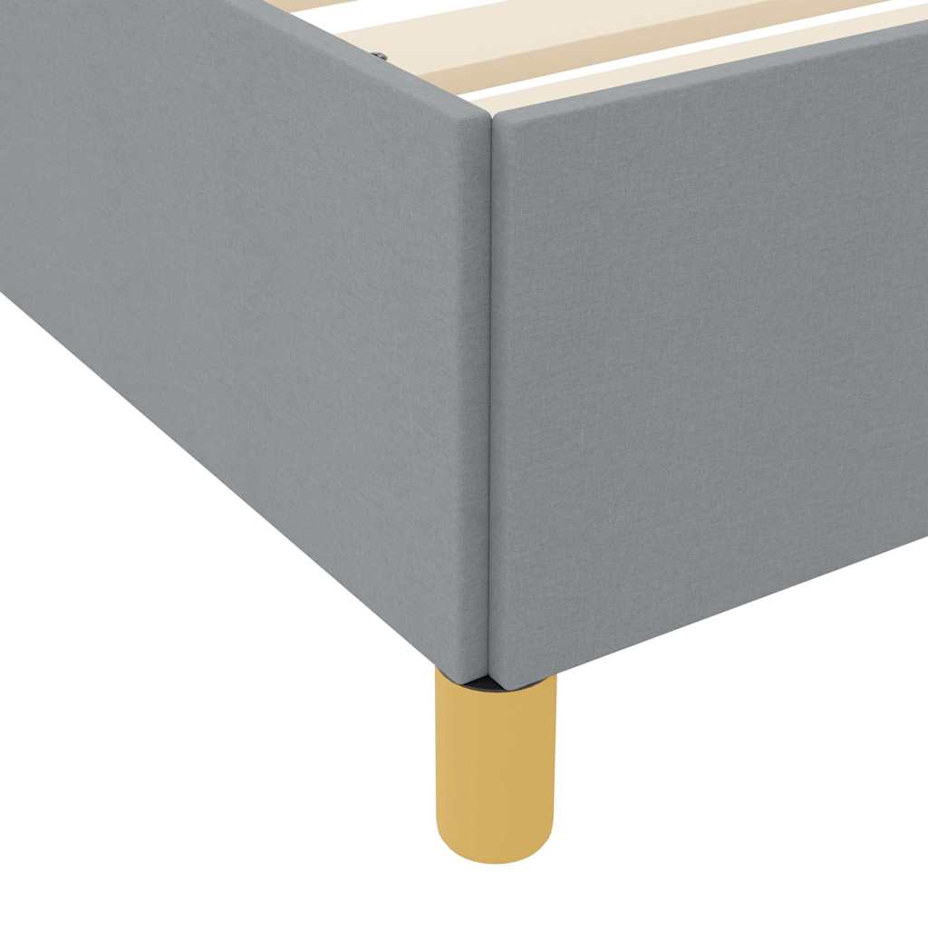 Bedframe met matras Lichtgrijs 140 x 200 cm Stof is nu te koop bij PeponiXL, paradijselijk wonen!