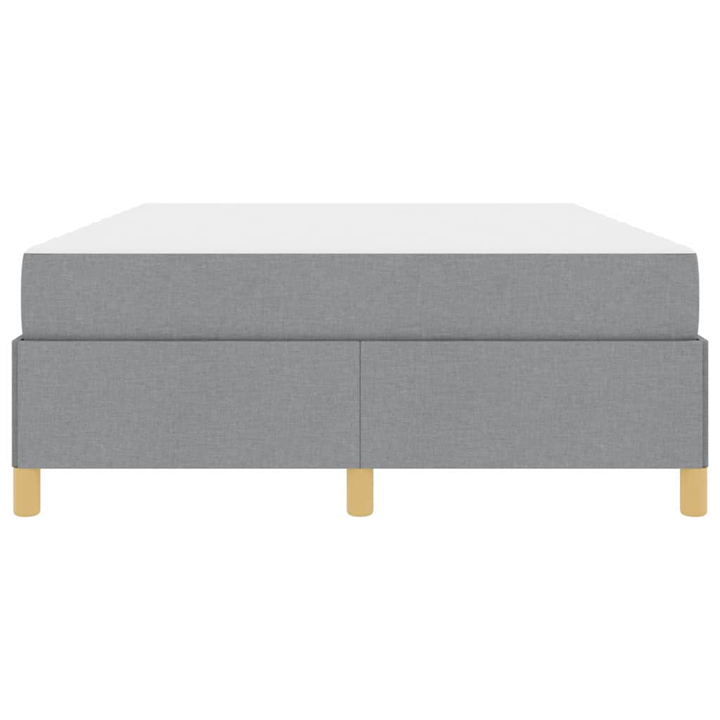 Bedframe met matras Lichtgrijs 140 x 200 cm Stof is nu te koop bij PeponiXL, paradijselijk wonen!