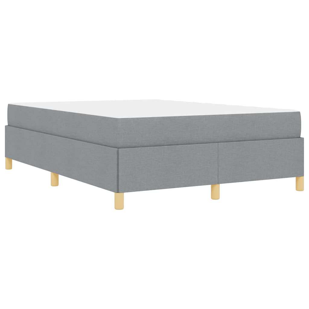 Bedframe met matras Lichtgrijs 160 x 200 cm Stof is nu te koop bij PeponiXL, paradijselijk wonen!