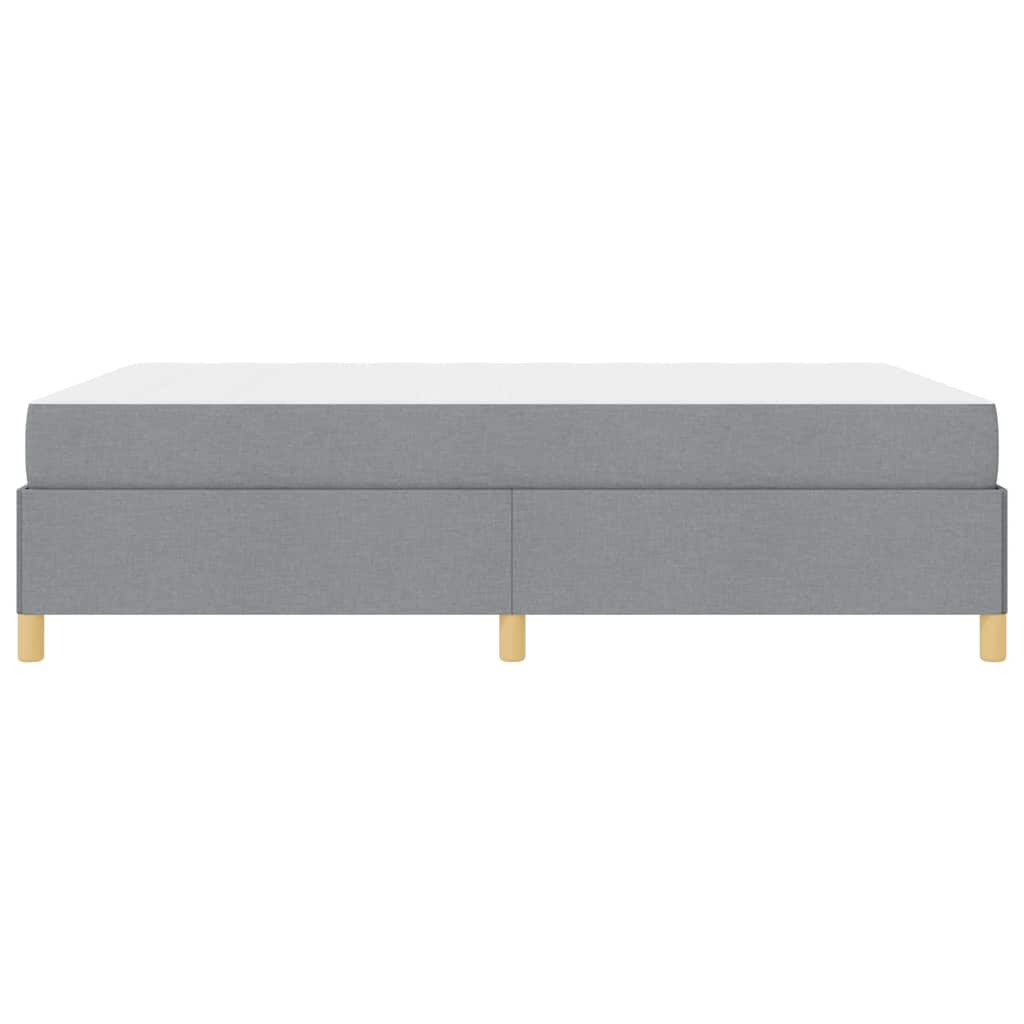 Bedframe met matras Lichtgrijs 160 x 200 cm Stof is nu te koop bij PeponiXL, paradijselijk wonen!