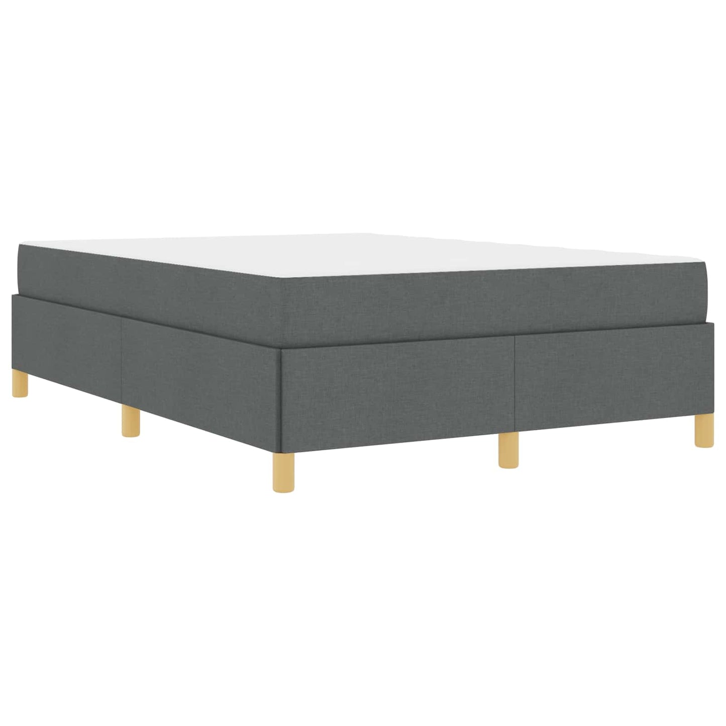 Bedframe met matras Donkergrijs 160 x 200 cm Stof is nu te koop bij PeponiXL, paradijselijk wonen!