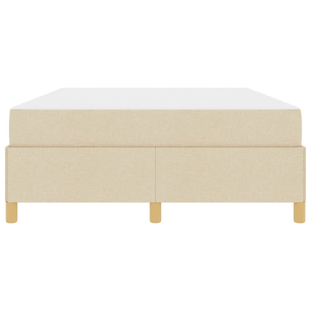 Bedframe met matras Crème 160 x 200 cm Stof is nu te koop bij PeponiXL, paradijselijk wonen!