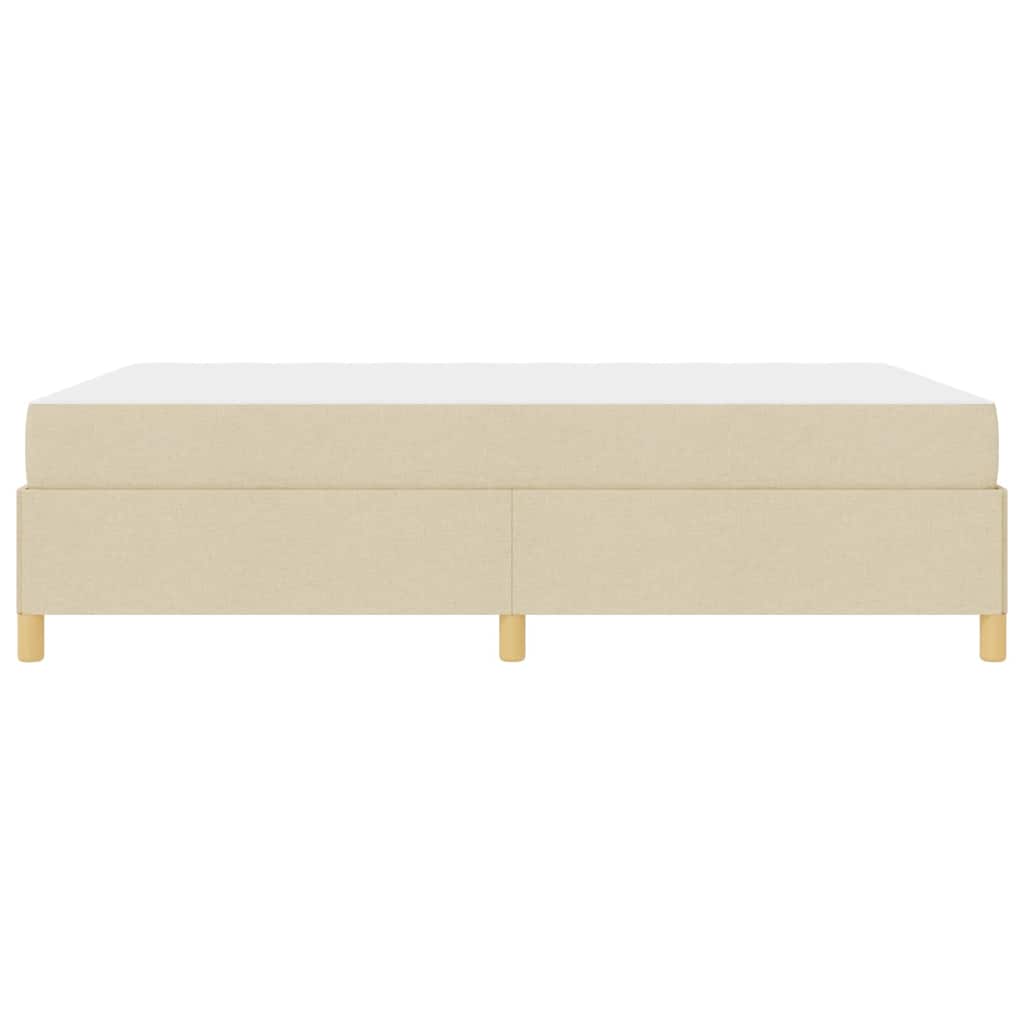 Bedframe met matras Crème 160 x 200 cm Stof is nu te koop bij PeponiXL, paradijselijk wonen!