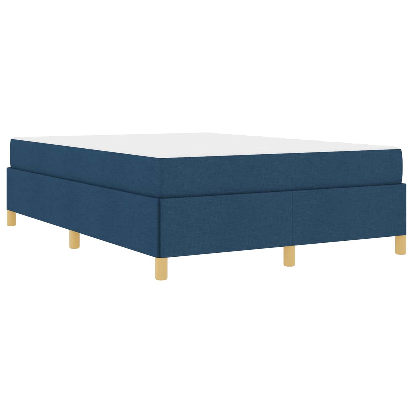 Bedframe met matras Blauw 160 x 200 cm Stof is nu te koop bij PeponiXL, paradijselijk wonen!