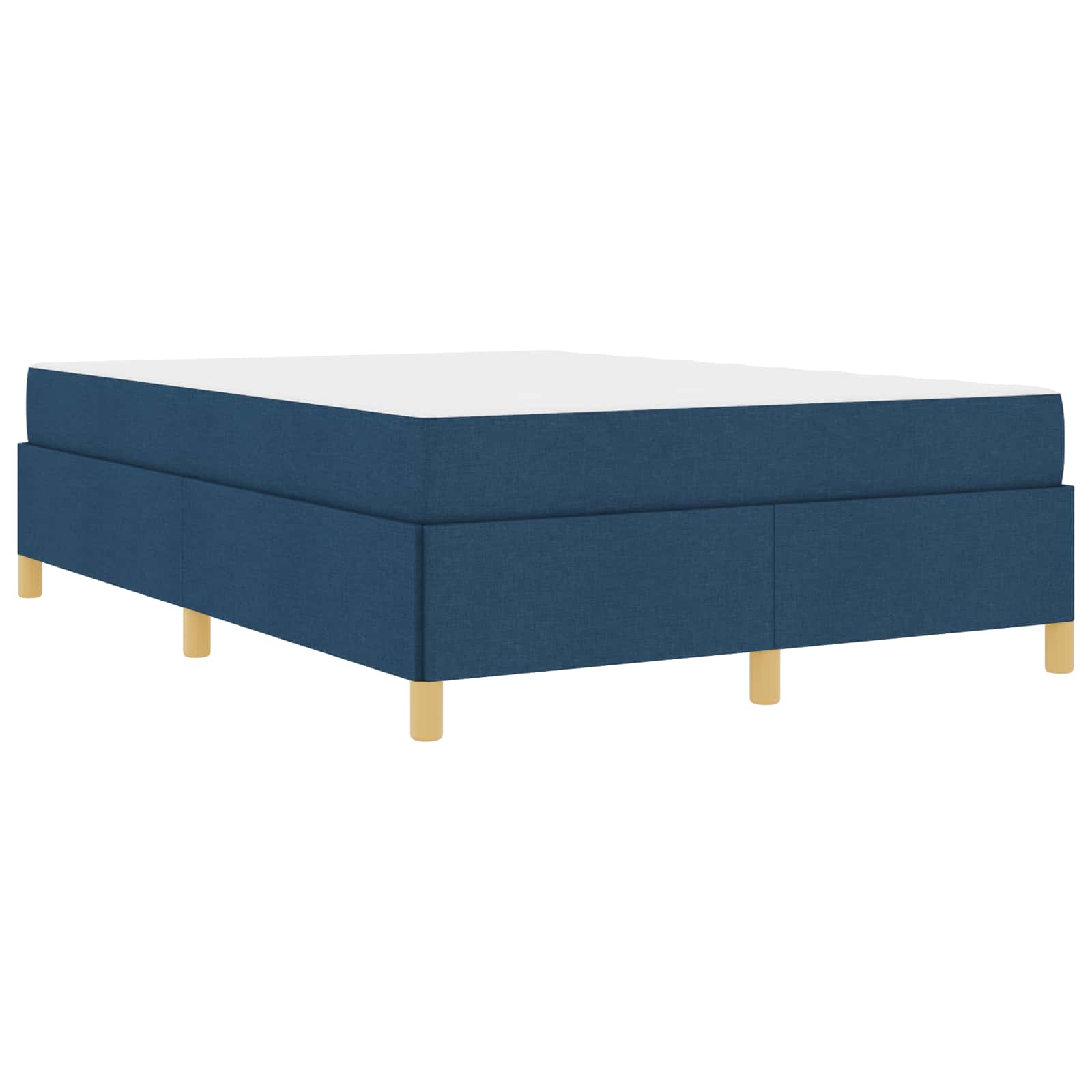 Bedframe met matras Blauw 160 x 200 cm Stof is nu te koop bij PeponiXL, paradijselijk wonen!