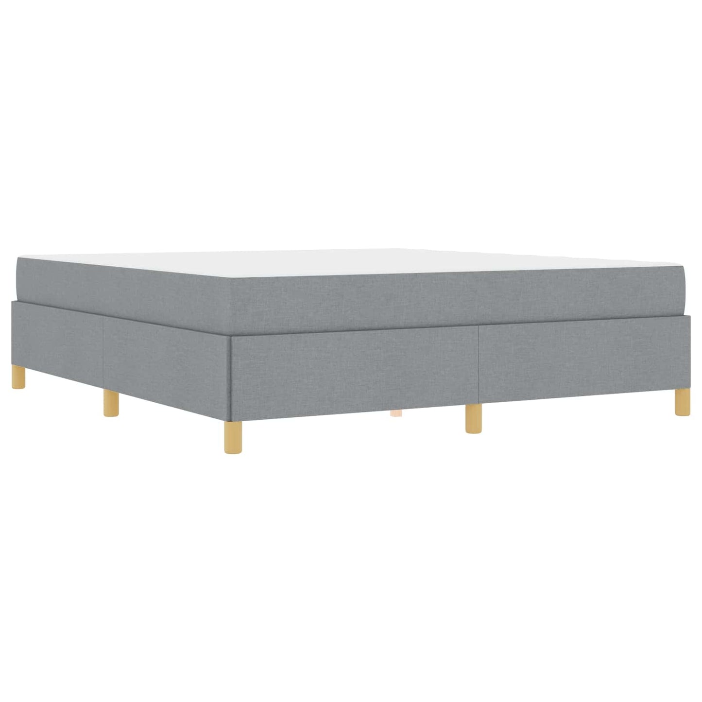 Bedframe met matras Lichtgrijs 180 x 200 cm Stof is nu te koop bij PeponiXL, paradijselijk wonen!