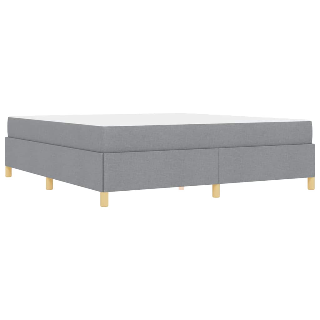 Bedframe met matras Lichtgrijs 180 x 200 cm Stof is nu te koop bij PeponiXL, paradijselijk wonen!