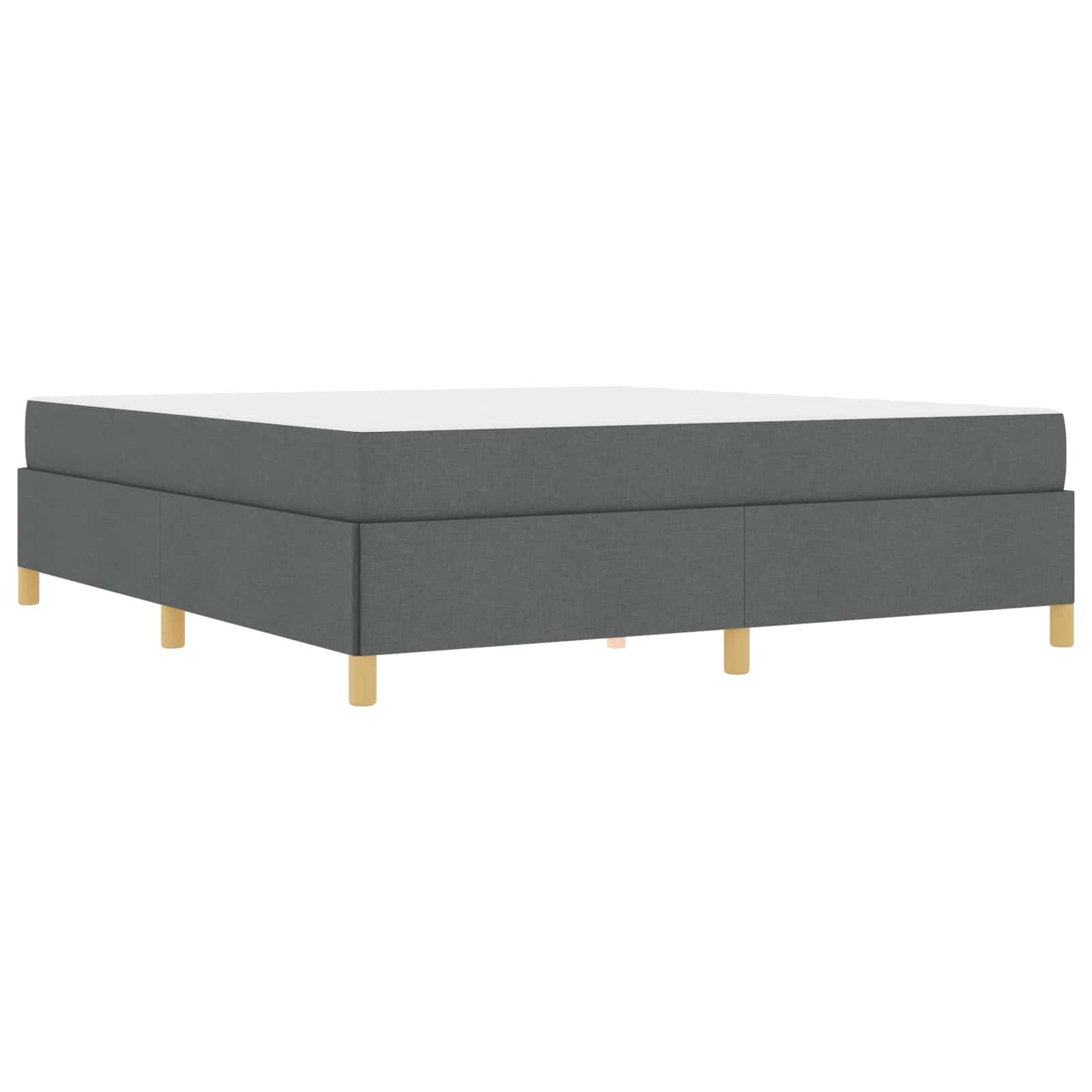 Bedframe met matras Donkergrijs 180 x 200 cm Stof is nu te koop bij PeponiXL, paradijselijk wonen!