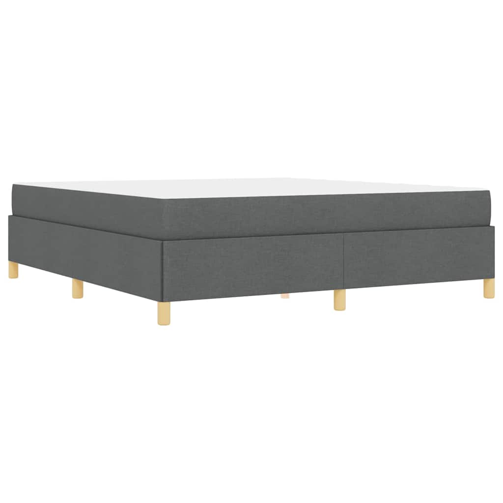 Bedframe met matras Donkergrijs 180 x 200 cm Stof is nu te koop bij PeponiXL, paradijselijk wonen!
