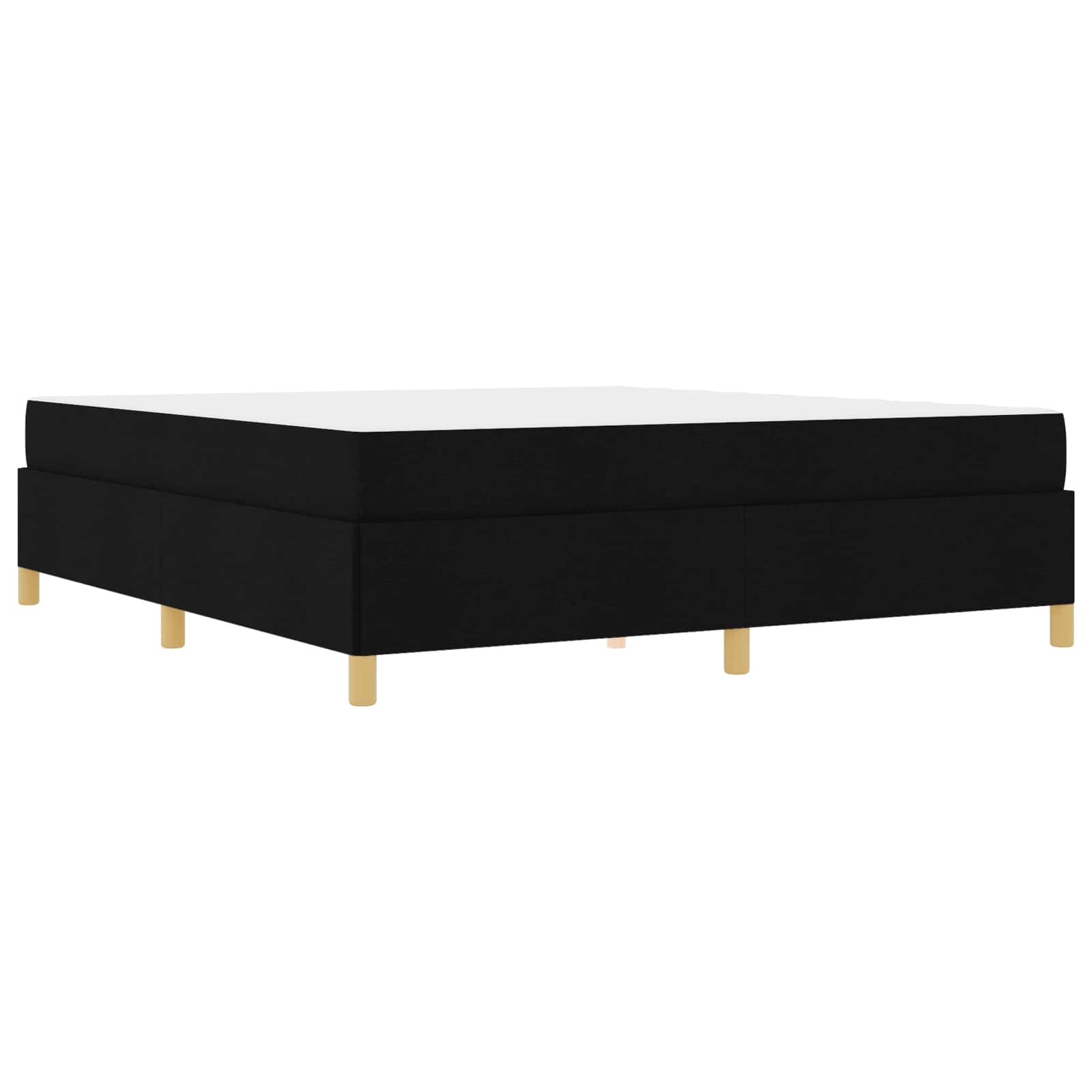Bedframe met matras Zwart 180 x 200 cm Stof is nu te koop bij PeponiXL, paradijselijk wonen!