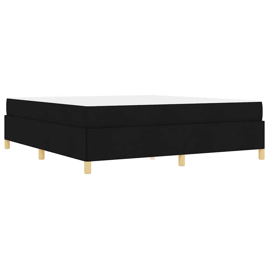 Bedframe met matras Zwart 180 x 200 cm Stof is nu te koop bij PeponiXL, paradijselijk wonen!