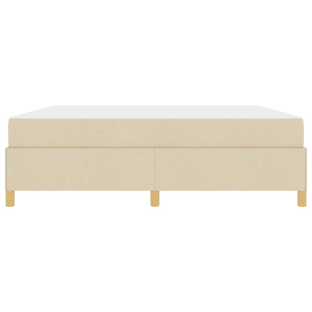 Bedframe met matras Crème 180 x 200 cm Stof is nu te koop bij PeponiXL, paradijselijk wonen!