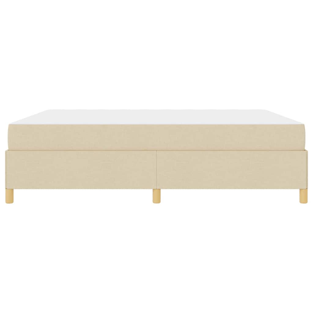Bedframe met matras Crème 180 x 200 cm Stof is nu te koop bij PeponiXL, paradijselijk wonen!